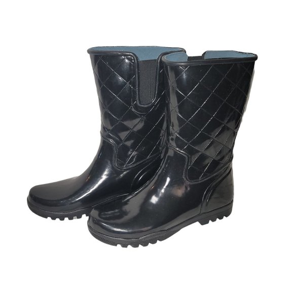 Sperry Shoes - Sperry Top Sider Mid Calf Quilted Waterproof Rubber Nellie Rain Boots Women's 8